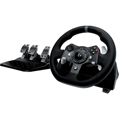 Logitech G G920 Driving Force 941-000121 Gaming Steering Wheel Xbox One & PC, Cable, Black