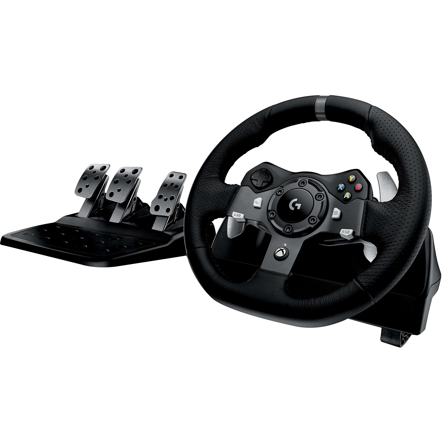 Logitech G G920 Driving Force 941-000121 Gaming Steering Wheel Xbox One & PC, Cable, Black