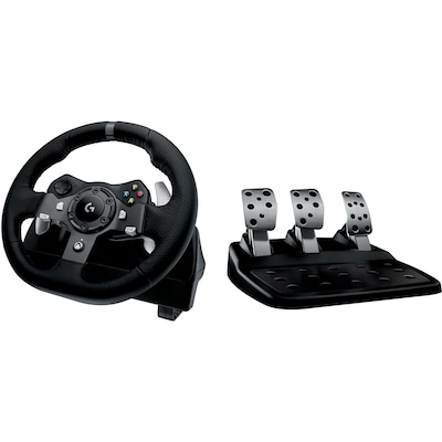 Logitech G G920 Driving Force 941-000121 Gaming Steering Wheel Xbox One & PC, Cable, Black