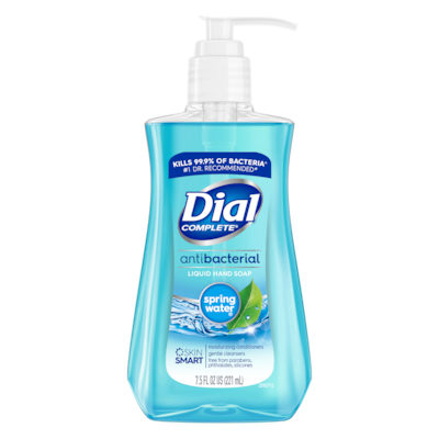 Dial Antibacterial Liquid Hand Soap, Spring Water, 7.5 oz. (DIA02670EA)