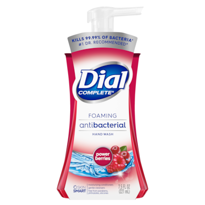 Dial Complete Antibacterial Foaming Hand Soap, Power Berries, 7.5 Oz. (DIA 03016)