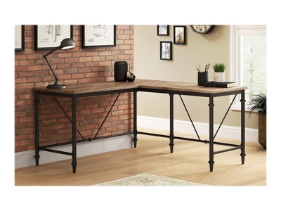 Thomasville Furniture Breslyn 60" L-Shaped Desk, Crosscut Hickory (SPLS-BRLD-TV)
