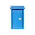 AdirOffice Large Key-Lock Drop Box Mailbox, Blue (631-11-BLU)