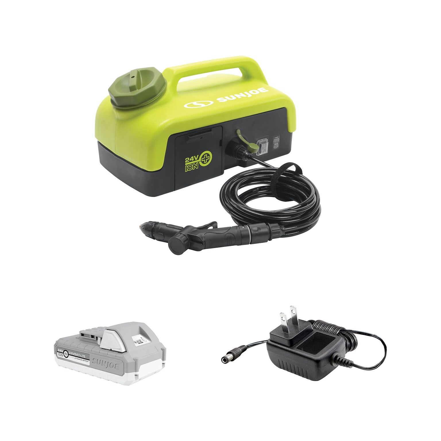 Sun Joe Portable Sink/Shower Spray Washer Kit, Cordless (WA24C-LTE)