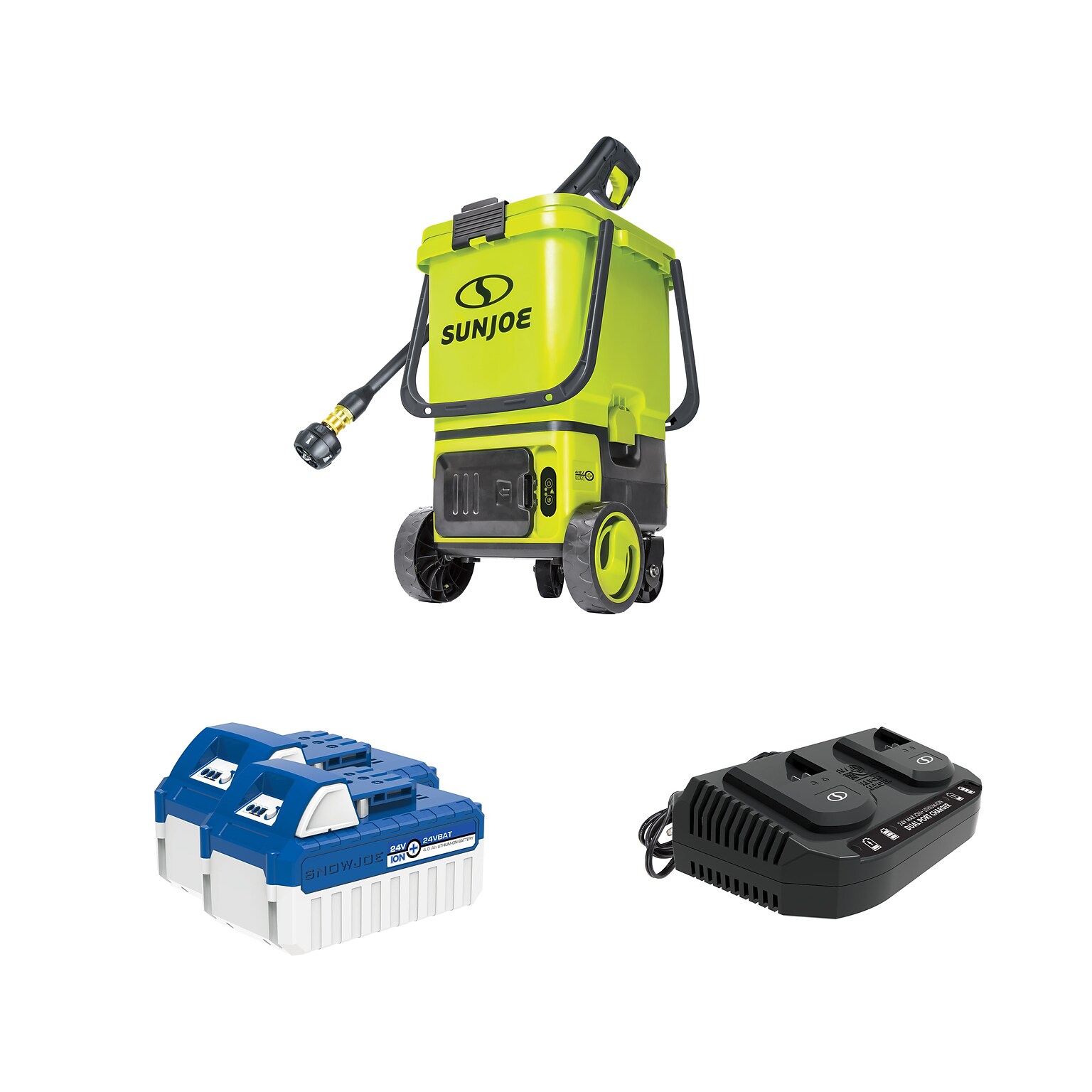Sun Joe Portable Pressure Washer Kit, Cordless (24V-X2-PW1200)