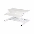 Luxor CVTR PRO Series 32W Adjustable Desk Riser, White (CVTR PRO-WH)