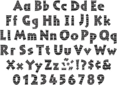 Barker Creek Bohemian  4 Letters and Numbers, Multicolored, 510/Pack (BC3650)
