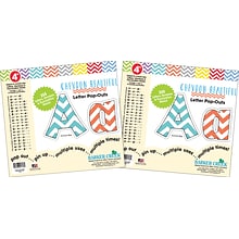 Barker Creek 4 Letter Pop-Out 2-Pack, Chevron Beautiful, 510 Characters/Set (BC3641)