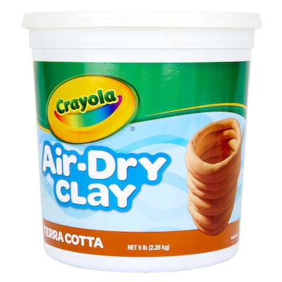 Crayola Air-Dry Clay, 5 lb. Tub, Terra Cotta (BIN572004)