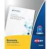 Avery Economy Sheet Protectors, 8-1/2 x 11, Clear, 50/Box (74090)