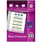 Avery Mini Heavyweight Sheet Protectors, 8-1/2" x 5-1/2", Clear, 25/Pack (77004)