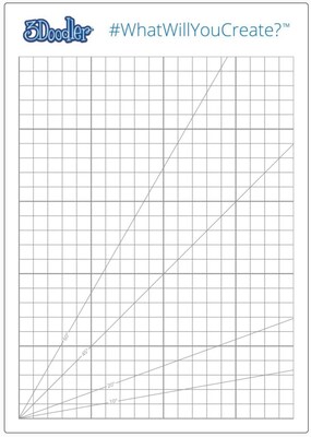 3Doodler Create Plastic DoodlePad, White (DOODPAD)