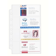 Avery Business Card Pages, 40-Card Capacity, Clear, 5/Pack (76025)
