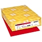 Astrobrights 30% Recycled Colored Paper, 24 lbs., 8.5" x 11", Re-Entry Red, 500 Sheets/Ream, 10 Reams/Carton (22551)