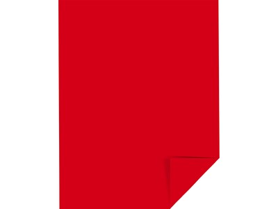 Astrobrights Colored Paper, 24 lbs., 8.5" x 11", Re-Entry Red, 500 Sheets/Ream, 10 Reams/Carton (22551)