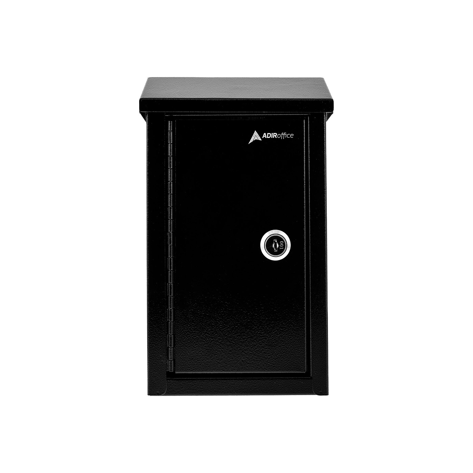 AdirOffice Large Key-Lock Drop Box Mailbox, Black (631-11-BLK)