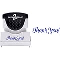 Accu-Stamp 2 Pre-Inked Stamp, Thank You!, Blue Ink (035630)