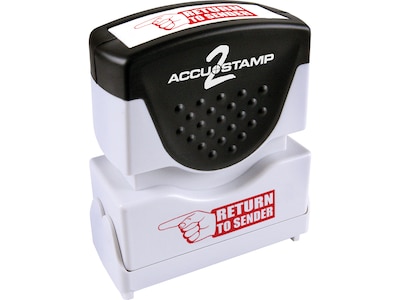 Accu-Stamp 2 Pre-Inked Stamp, Return to Sender, Red Ink (035631)