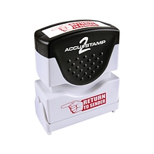 Accu-Stamp 2 Pre-Inked Stamp, Return to Sender, Red Ink (035631)