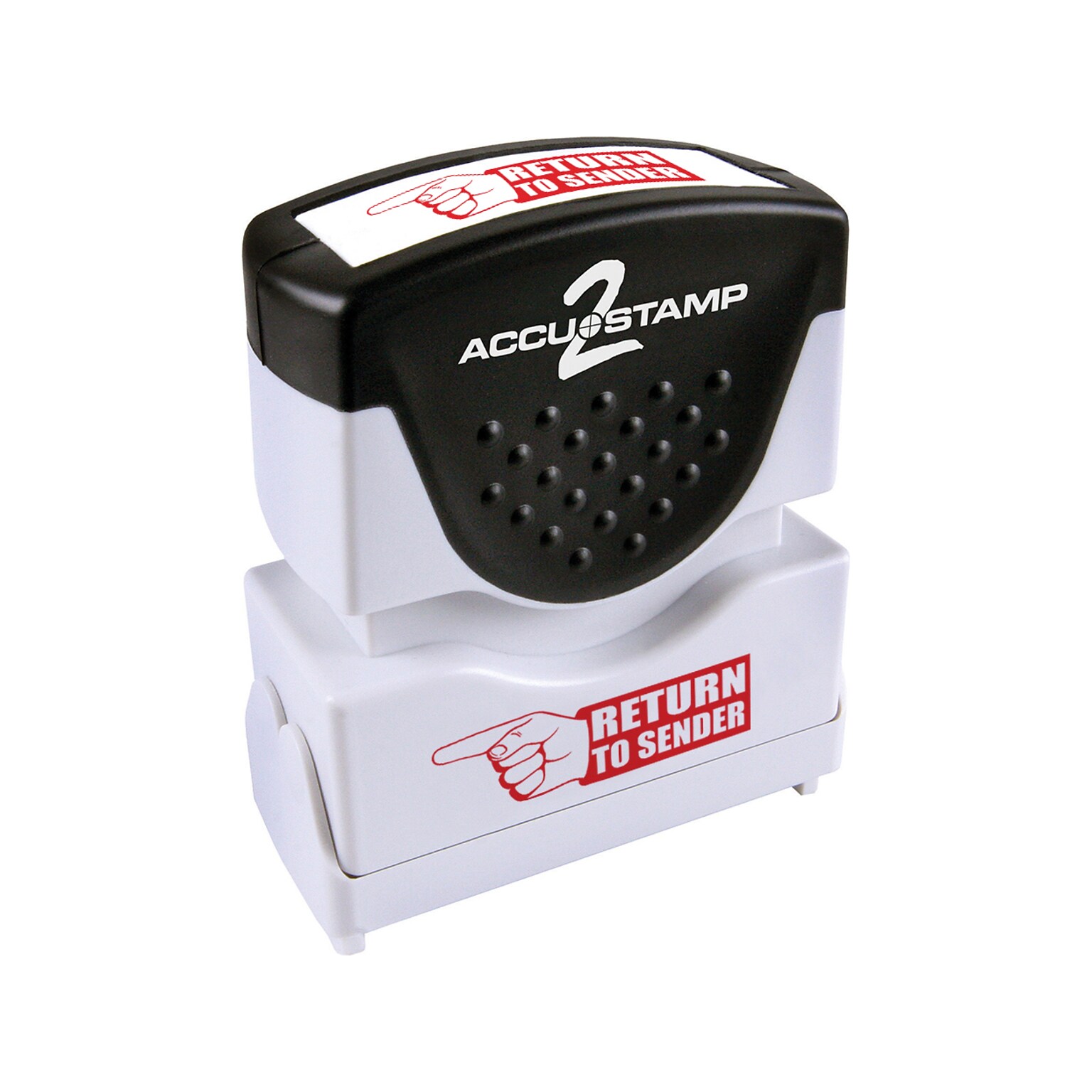 Accu-Stamp 2 Pre-Inked Stamp, Return to Sender, Red Ink (035631)