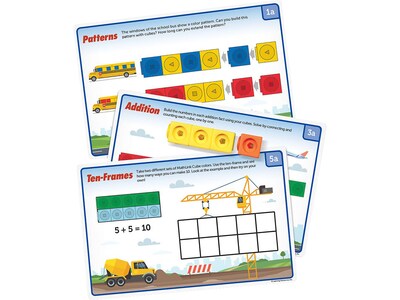 Learning Resources MathLink Cubes Kindergarten Math Activity Set: Mathmobiles!, Multicolor (LER 9332)