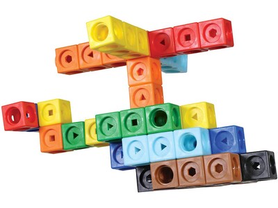 Learning Resources MathLink Cubes Kindergarten Math Activity Set: Mathmobiles!, Multicolor (LER 9332)