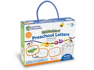 Learning Resources Skill Builders! Preschool Letters, Multicolor (LER1244)