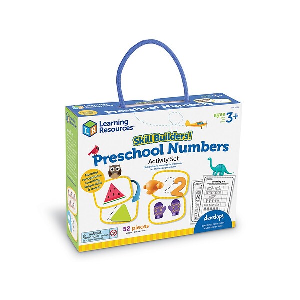 Learning Resources Skill Builders! Preschool Numbers, Multicolor (LER1245)