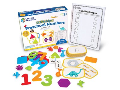 Learning Resources Skill Builders! Preschool Numbers, Multicolor (LER1245)