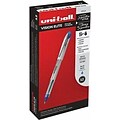 uni-ball Vision Elite Rollerball Pen, Bold Point, Blue Ink, Dozen (46834-PK12)