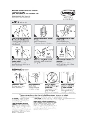 Command™ Refill Strips, White, 8 Small, 4 Medium, 4 Large Sets/Pack (17200-ES)
