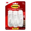 Command™ Large Utility Hook, White, 3 Hooks, 6 Strips/Pack (17003-3ES)