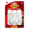 Command Large Utility Hooks, White, Damage Free Hanging of Dorm Room Decorations, 3 Command Hooks, 6