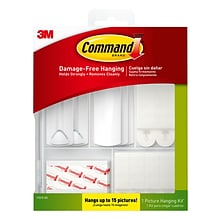 Command Picture Hanging Assortment Kit, White/Clear, 50/Pack (17213-ES)