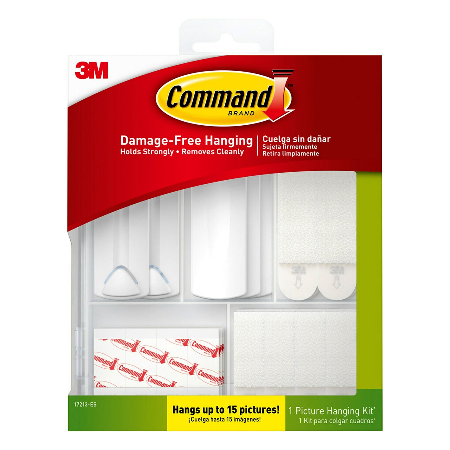 Command Hanging Assortment Kit, White/Clear, 50/Pack (17213-ES)