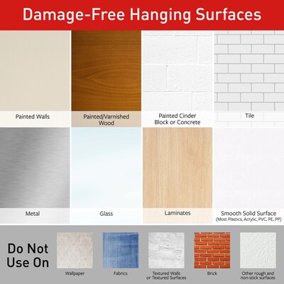 Command Hanging Assortment Kit, White/Clear, 50/Pack (17213-ES)