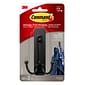 Command™ Large Double Hook, Matte Black, 1 Hook, 1 Strip/Pack (17036MB-ES)