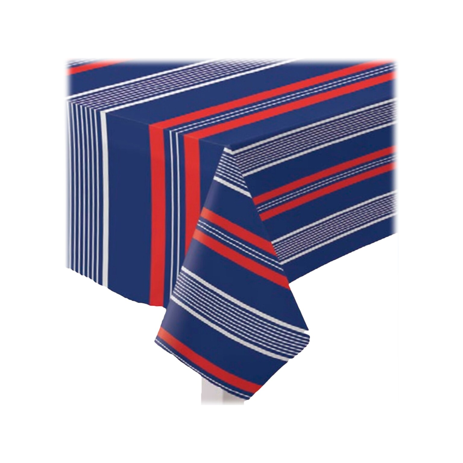 Amscan Patriotic Fourth of July Tablecover, Blue/Red/White (570184)