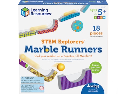 Learning Resources STEM Explorers Marble Runners, Assorted Colors (LER 9307)