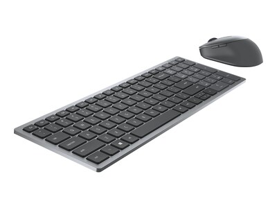 Dell Multi-Device Wireless Keyboard and Combo Optical Mouse, Gray (KM7120W-GY)