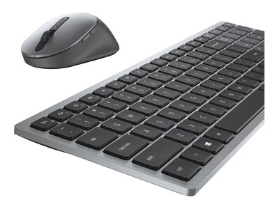 Dell Multi-Device Wireless Keyboard and Combo Optical Mouse, Gray (KM7120W-GY)