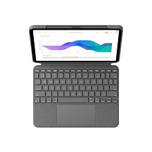 Logitech Combo Touch, Woven Fabric Keyboard Folio for 12.9 iPad Pro, Oxford Gray (920-010097)