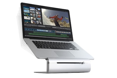 Rain Design iLevel2 Adjustable Height Laptop Stand, Silver (12031)