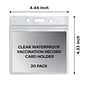 COSCO CDC Vaccine Cardholder, Clear 20/Pack (074133PK2)