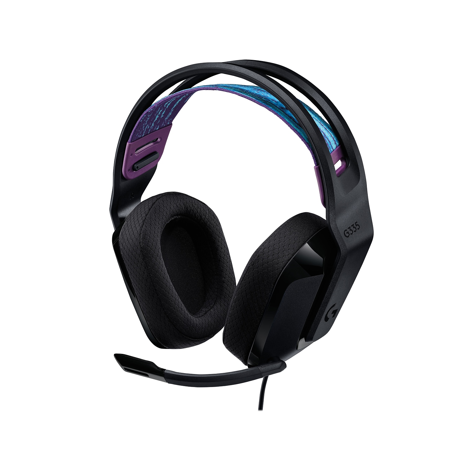 Logitech G335 Stereo Headphones, Black/Blue/Purple (981-000977)