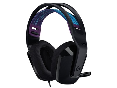 Logitech G335 Stereo Headphones, Black/Blue/Purple (981-000977)