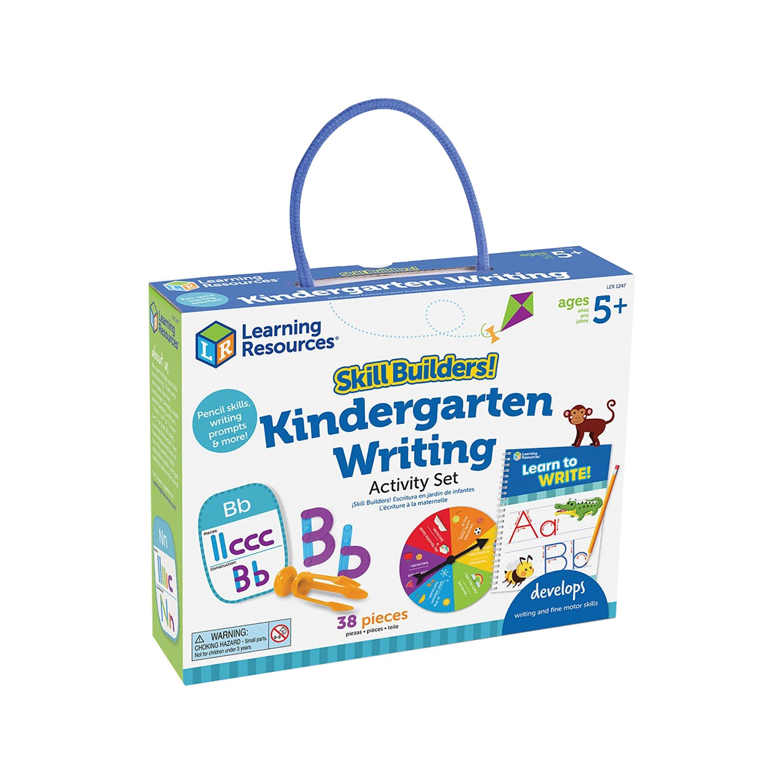 Learning Resources Skill Builders! Kindergarten Writing, Multicolor (LER 1247)