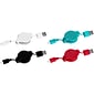 Retractable Micro USB Cable (White, Black, Aqua, Red)