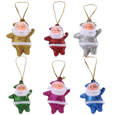 Christmas Ornaments Santa Clause 6 Pack Christmas Tree Decorations