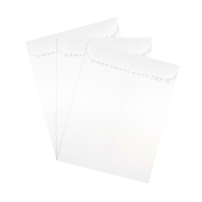 JAM Paper 9.5 x 12.5 Open End Catalog Envelopes with Peel and Seal Closure, White, 50/Pack (356828781i)